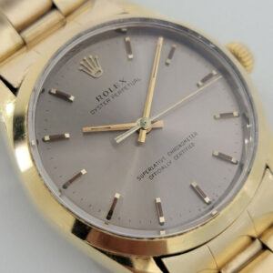 Rolex Mens Rolex Oyster Ref 1024 34mm Gold-Capped Automatic 1960s w Box Paper RA200