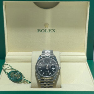 Rolex Datejust 126334 41mm Black Dial Jubilee Fluted