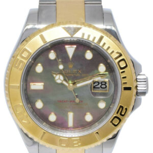 Rolex Yacht-Master 18k Yellow Gold/Steel Tahitian MOP 40mm Watch B/P V 16623