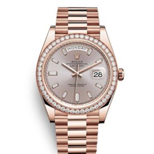 Rolex Day Date 40 Oyster 40 mm Everose gold and diamonds 228345RBR