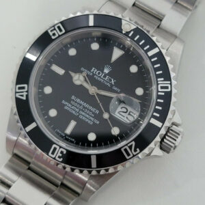 Rolex Mens Rolex Submariner Ref 16610 Date Automatic 2000s All Original w Pouch RA257