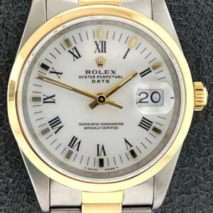 Rolex 1991 Date 15203 White Dial Two Tone Oyster No Papers 34mm