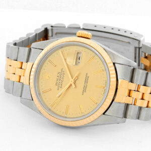 Rolex Datejust Steel & 18k Yellow Gold Men’s 2-Tone Watch 16233