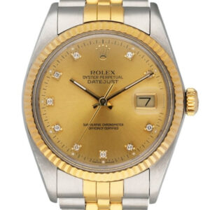 Rolex Datejust 16013 Diamond Dial Mens Watch