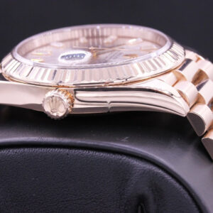 Rolex Day-Date 40 Rose Gold Baguette Diamond Dial