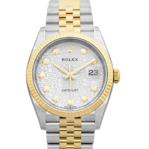 Rolex 126233 – Datejust 36 Stainless Steel / Yellow Gold / Fluted / Silver Computer / Jubilee