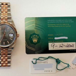 Rolex Datejust 36mm 126231 18K Rose Gold & Stainless Steel Jubilee Slate Dial