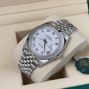 Rolex 2021 Datejust 41mm “White Roman Dial” Jubilee Bracelet “In-Stock”