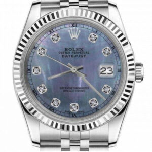 Rolex Women’s Rolex 31mm Datejust Tahitian MOP Mother of Pearl Diamond Dial RT Deployment buckle