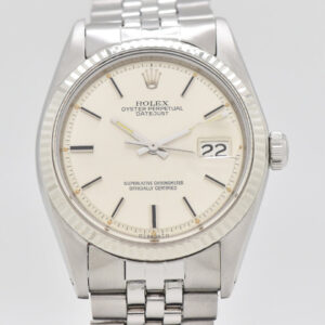 Rolex 1971 Vintage Rolex Datejust Reference 1601 14K White Gold & Stainless Steel Watch (# 13686)