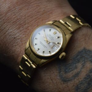 Rolex Full Set 1st Owner Lady Datejust Automatic Chronometer 18k Gold Oyster Band (1975)