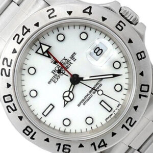 Rolex 40mm Stainless Steel Explorer II White Dial