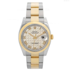 Rolex Men’s Rolex Datejust  Watch 116233 Ivory Pyramid Dial