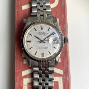 Rolex Datejust 1601 70s Vintage Automatic Silver Linen Dial Oyster Case w/ Jubilee Bracelet