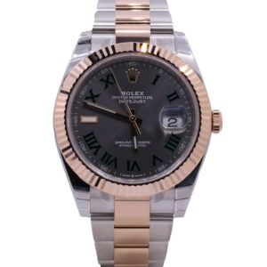 Rolex Datejust 41, Wimbledon, Stainless Steel and 18K Everose Gold, Slate Dial, 126331