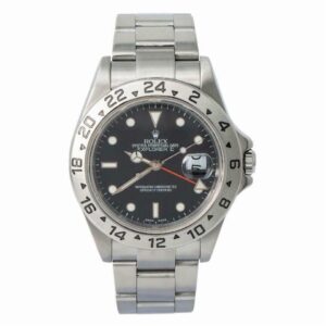 Rolex Explorer II 16570 F-serial Men’s Automatic Watch Black Dial Ss 40mm