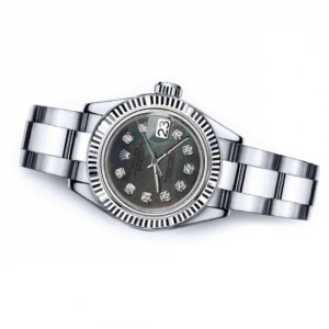 Rolex Men’s Rolex 36mm Datejust Black MOP Mother Of Pearl Dial with Diamonds