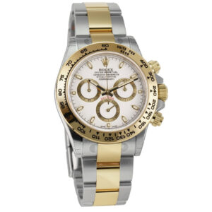 Rolex Daytona Steel & 18k Yellow Gold White Dial