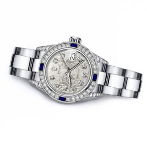 Rolex Ladies Rolex Silver Logo 26mm Datejust Stainless Steel + Diamond Lugs + Sapphire Bezel