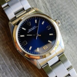 Rolex Oyster Perpetual 31 OP31 Ref 67480 Blue Dial Watch