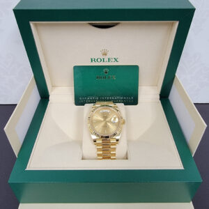 Rolex Day-Date 40 Yellow Gold Champagne New 228238