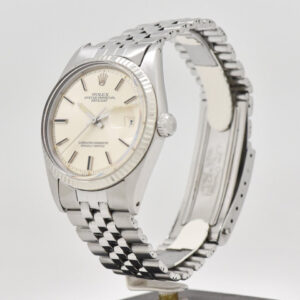 Rolex 1971 Vintage Rolex Datejust Reference 1601 14K White Gold & Stainless Steel Watch (# 13686)