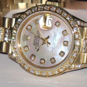 Rolex Datejust President MOP 18K Solid Yellow Gold Diamonds