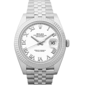 Rolex Datejust 41 Automatic White Dial Oystersteel and 18 ct White Gold Men’s Watch – 126334-002