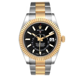 Rolex Sky-Dweller 42mm 18k Yellow Gold & Stainless Steel Black Dial