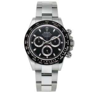 Rolex Daytona Stainless Steel Ceramic Bezel Black Dial