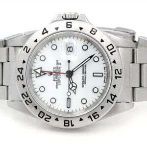 Rolex 40mm Stainless Steel Explorer II White Dial