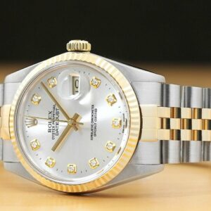 Rolex Mens Datejust 2-tone 18k Yellow Gold & Stainless Steel Quickset Watch