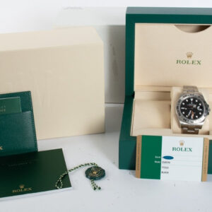 Rolex : Explorer II : 216570 : Stainless Steel : black lacquer dial