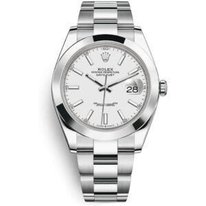 Rolex Datejust 41mm Oyster 126300 Stainless Steel Watch White Dial