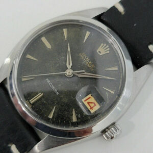 Rolex Mens Rolex Oysterdate Precision Ref 6494 34mm Hand-Wind 1950s Vintage RA194