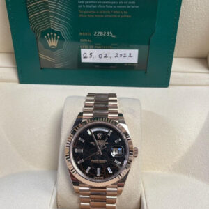 Rolex Day-Date Rose Gold 40 mm Eisenkiesel Diamond Dial 228235 New 2022