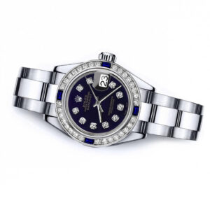 Rolex Purple 31mm Datejust SS Diamond & Sapphire Bezel