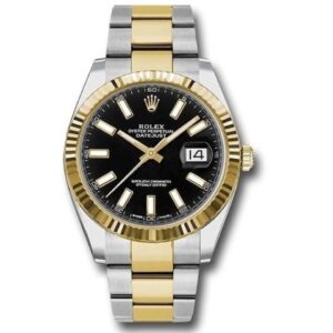 Rolex Datejust 41 Steel and Yellow Gold – Fluted Bezel – Oyster 126333 BKIO