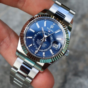 Rolex Sky-Dweller “Blue Dial”  326934 Stainless Steel Box & Papers “In Stock”