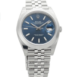 Rolex Datejust Steel 41mm Blue Index Dial Jubilee Bracelet