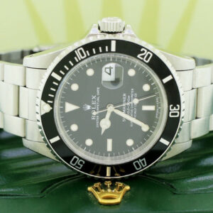 Rolex Submariner Date Black Dial 40MM Stainless Steel Oyster Watch Box Papers