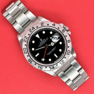 Rolex Explorer II 40mm Black Dial Engraved Rehaut Stainless Steel 16570T