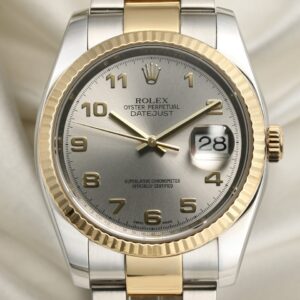 Rolex DateJust 116233 Stainless Steel & 18k Yellow Gold Silver Dial