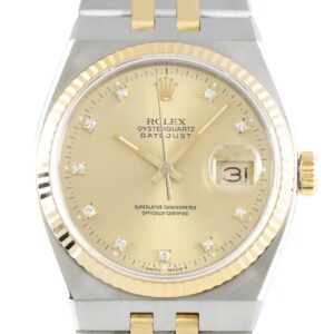 Rolex Oysterquartz Datejust 36 Stahl / Gold Diamanten Herrenuhr Ref. 17013