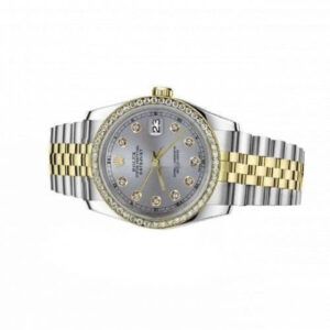 Rolex Women’s Rolex 31mm Datejust Vintage Diamond Bezel Two Tone Grey Color Dial with Diamond Accent RT