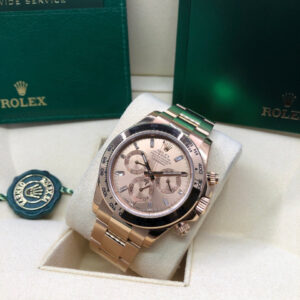 Rolex Daytona Everose Gold Baguette Diamond Dial