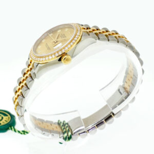 Rolex Datejust 31mm 18K Yellow Gold & Steel Champagne Diamond Dial & Diamond Bezel 278383