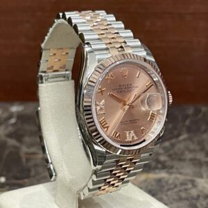 Rolex Datejust 36 S/R Jubilee Pink Roman Diamonds NEW 2021 LC EU Ref.126231