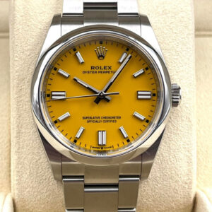 Rolex Oyster Perpetual 36mm Yellow Dial 126000 Unworn 2021