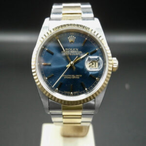 Rolex Datejust 36mm Acciaio e oro Steel& gold Blue dial,Oyster band full set 16233